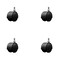 Service Caster 2'' Floor Safe Black Hooded Twin Wheel Caster 3/8 Threaded Stem, 4PK SCC-TS02S50D-NYU-FB-381634-4 - alternate 1